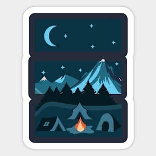 Camping Under the stars Sticker